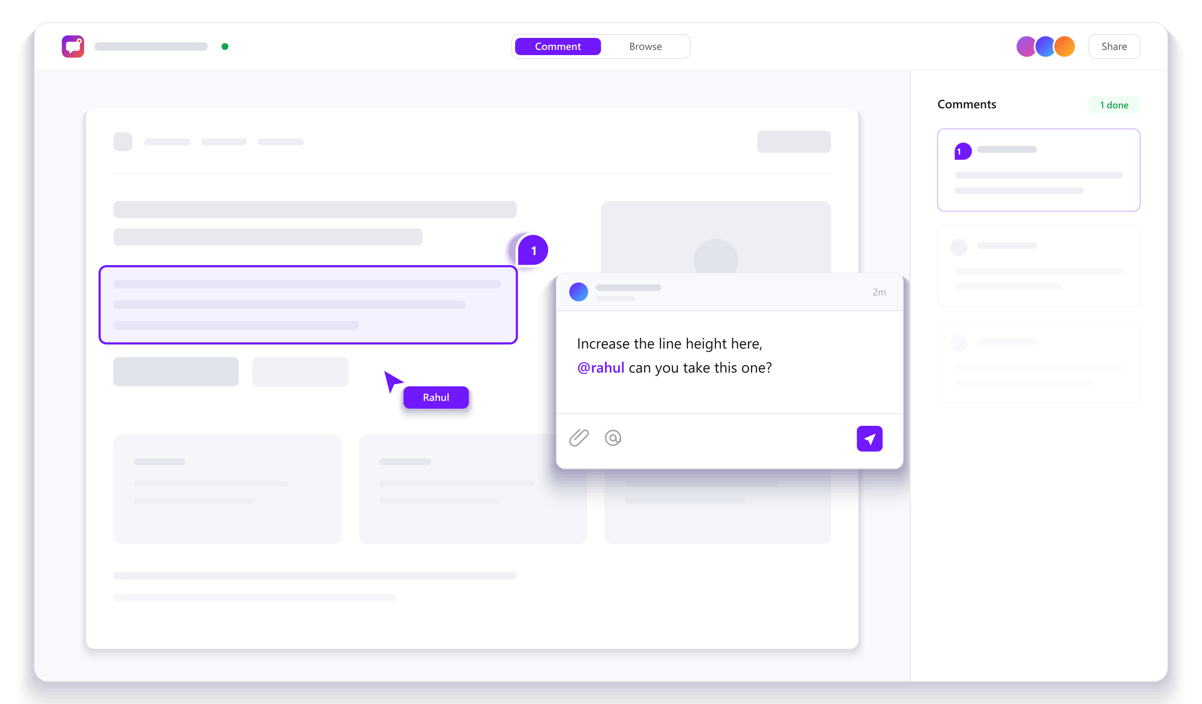 Feedback in one place