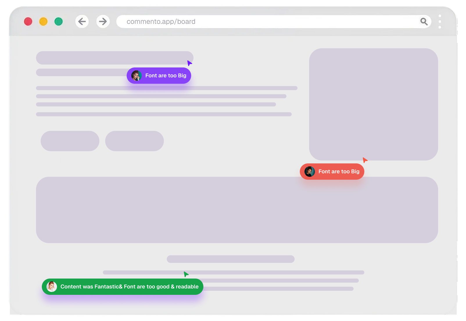 Commento for designers